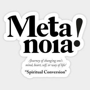 Metanoia - Greek Definition Sticker